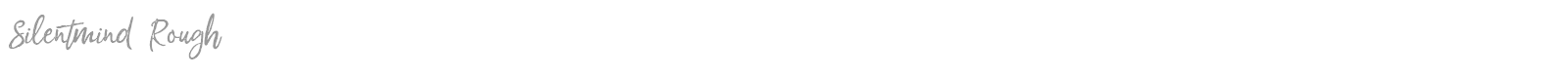 Silentmind Rough font preview